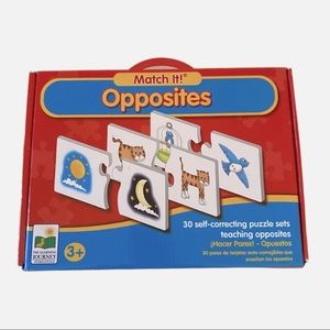 Preschool Match It Opposites Large Linking Card Game